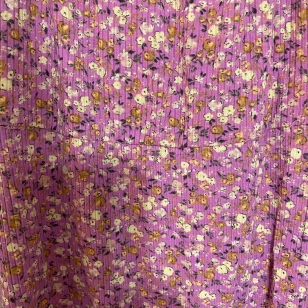 Girls‎ purple floral short sleeve dress size small - Picture 2 of 6